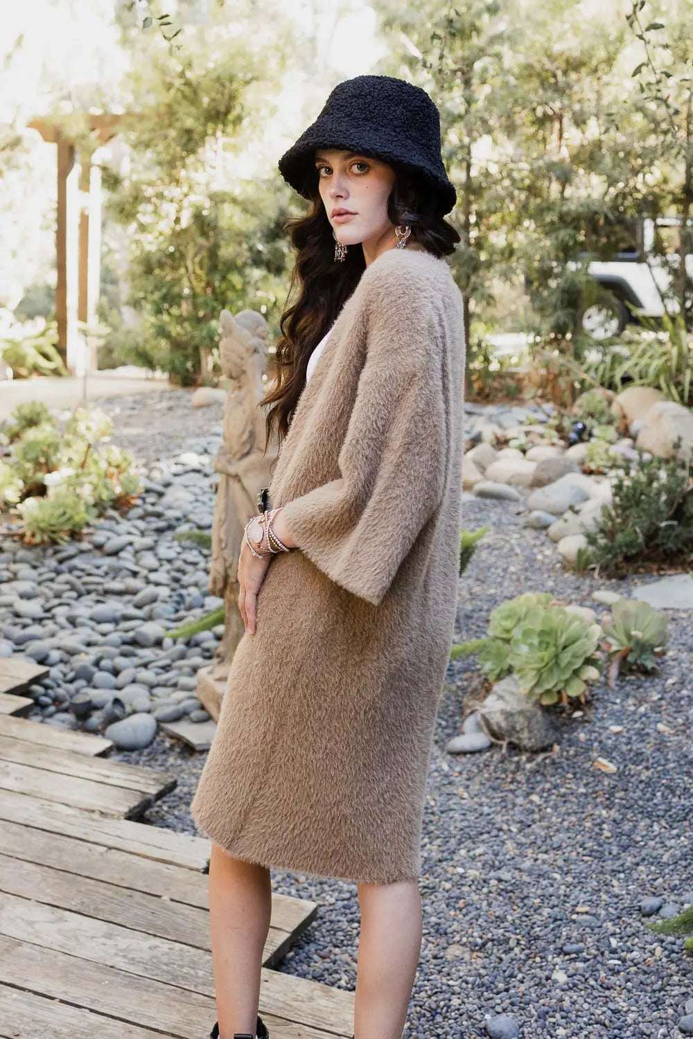 Ultra-Soft Luxe Mohair Knit Cardigan - Boho Clothing and Accessories - Flyclothing LLC