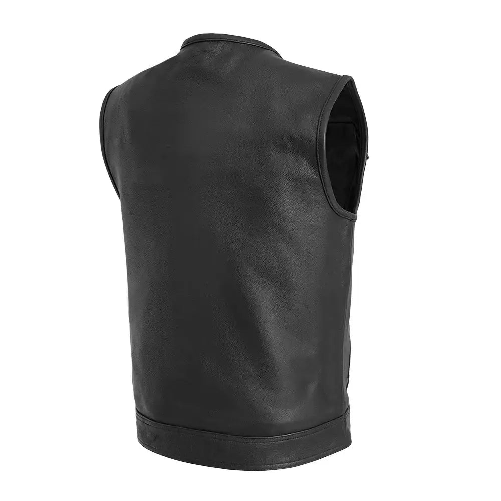Unbeatable Men's Motorcycle Leather Vest - First Manufacturing Company - Flyclothing LLC