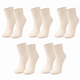 tittimitti® Kids’ 98% Organic Cotton Crew Socks 5-Pack – Ages 1–12, School Socks - tittimitti - Flyclothing LLC