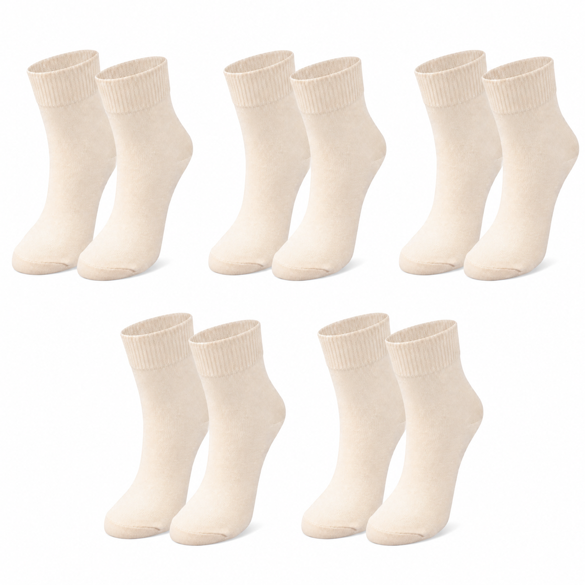 tittimitti® Kids’ 98% Organic Cotton Crew Socks 5-Pack – Ages 1–12, School Socks - tittimitti - Flyclothing LLC