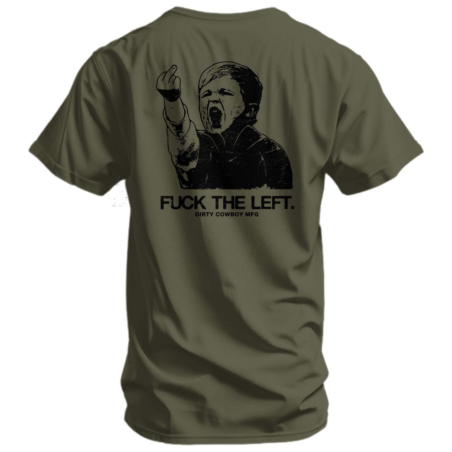 F*ck The Left Men's T-Shirt - DIRTY COWBOY USA - Flyclothing LLC