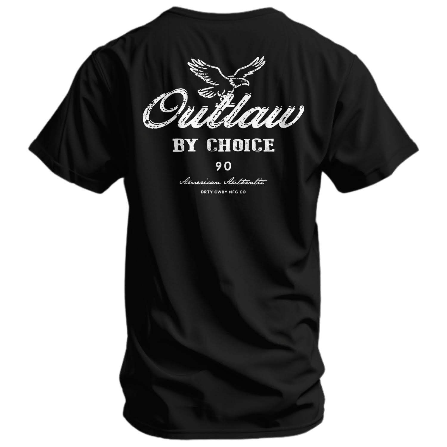 Outlaw By Choice Men's T-Shirt - DIRTY COWBOY USA - Flyclothing LLC