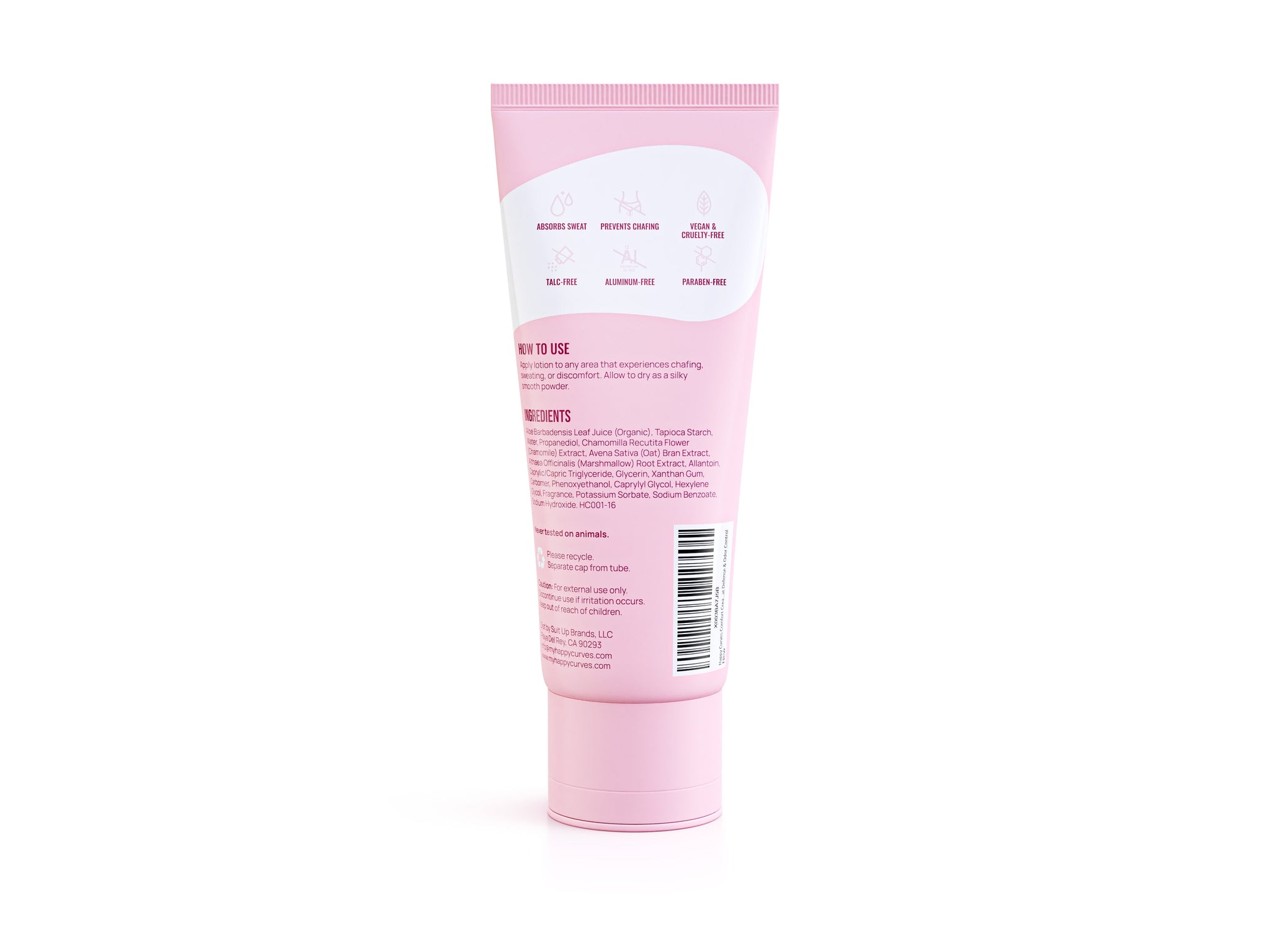 Happy Curves Comfort Cream | Sweat Defense And Odor Control Lotion