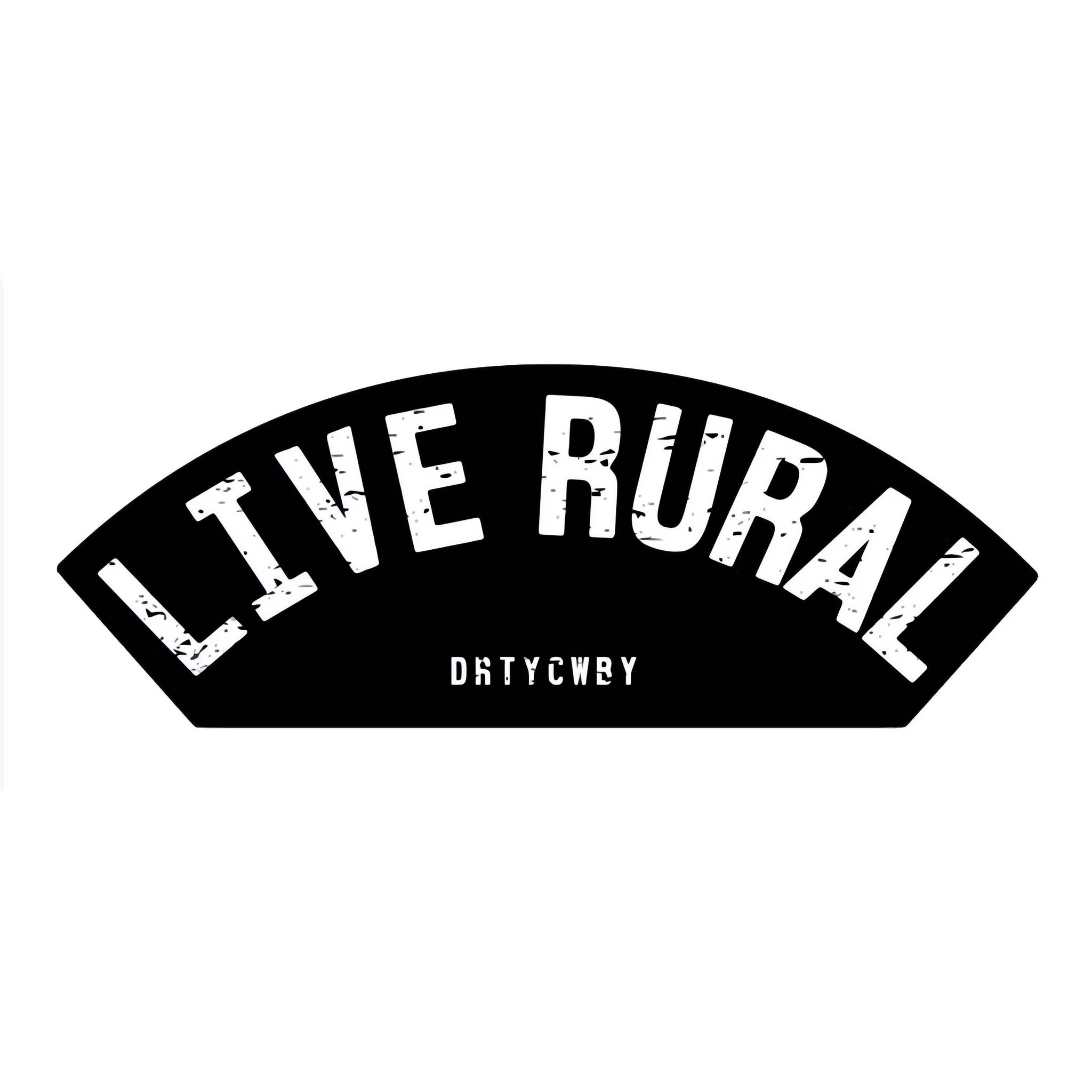 Live Rural Decal - DIRTY COWBOY USA - Flyclothing LLC
