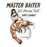 Master Baiter 'Lil Shrimp Club Decal Sticker - DIRTY COWBOY USA - Flyclothing LLC