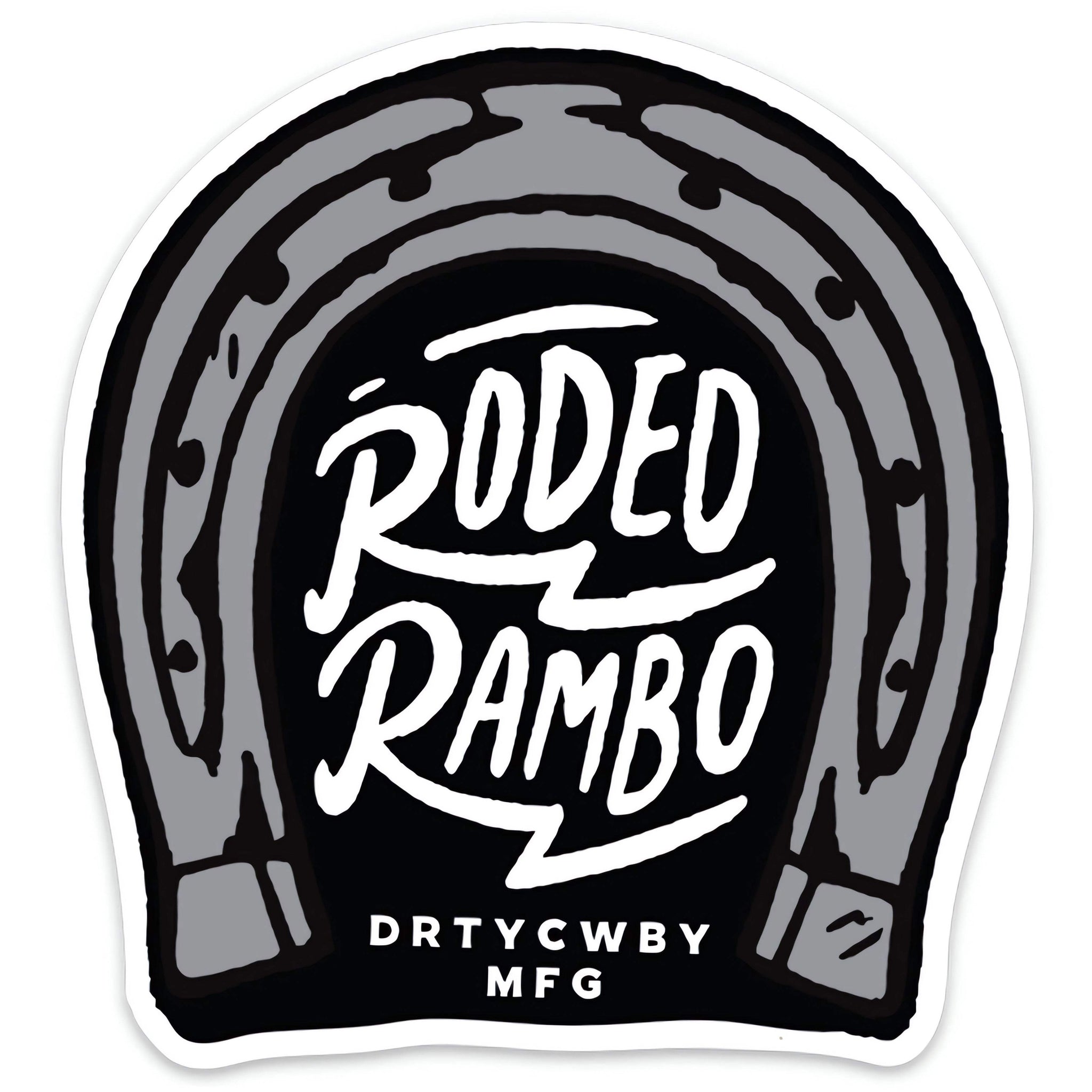 Rodeo Rambo Horseshoe Decal - DIRTY COWBOY USA - Flyclothing LLC