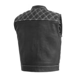 Upside Men's Club Style Leather Vest - First Manufacturing Company - Flyclothing LLC