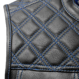 Upside Men's Club Style Leather Vest - First Manufacturing Company - Flyclothing LLC