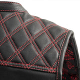 Upside Men's Club Style Leather Vest - First Manufacturing Company - Flyclothing LLC