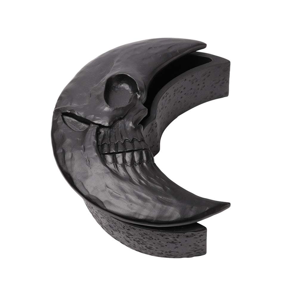 Skull Moon Trinket & Jewelry Box - Black - Alchemy of England - Flyclothing LLC