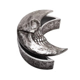 Skull Moon Trinket & Jewelry Box - Silver - Alchemy of England - Flyclothing LLC
