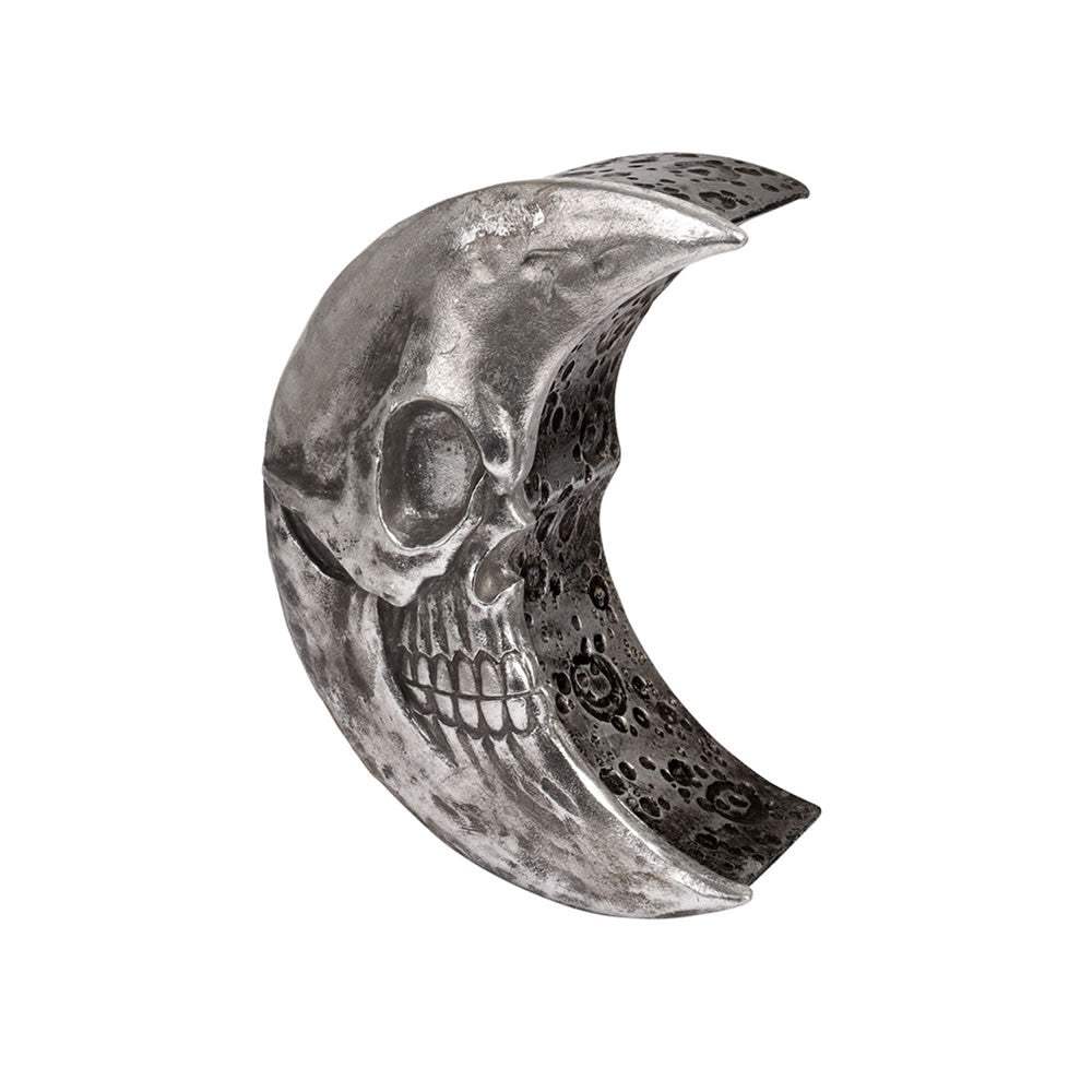 Skull Moon Trinket & Jewelry Box - Silver - Alchemy of England - Flyclothing LLC
