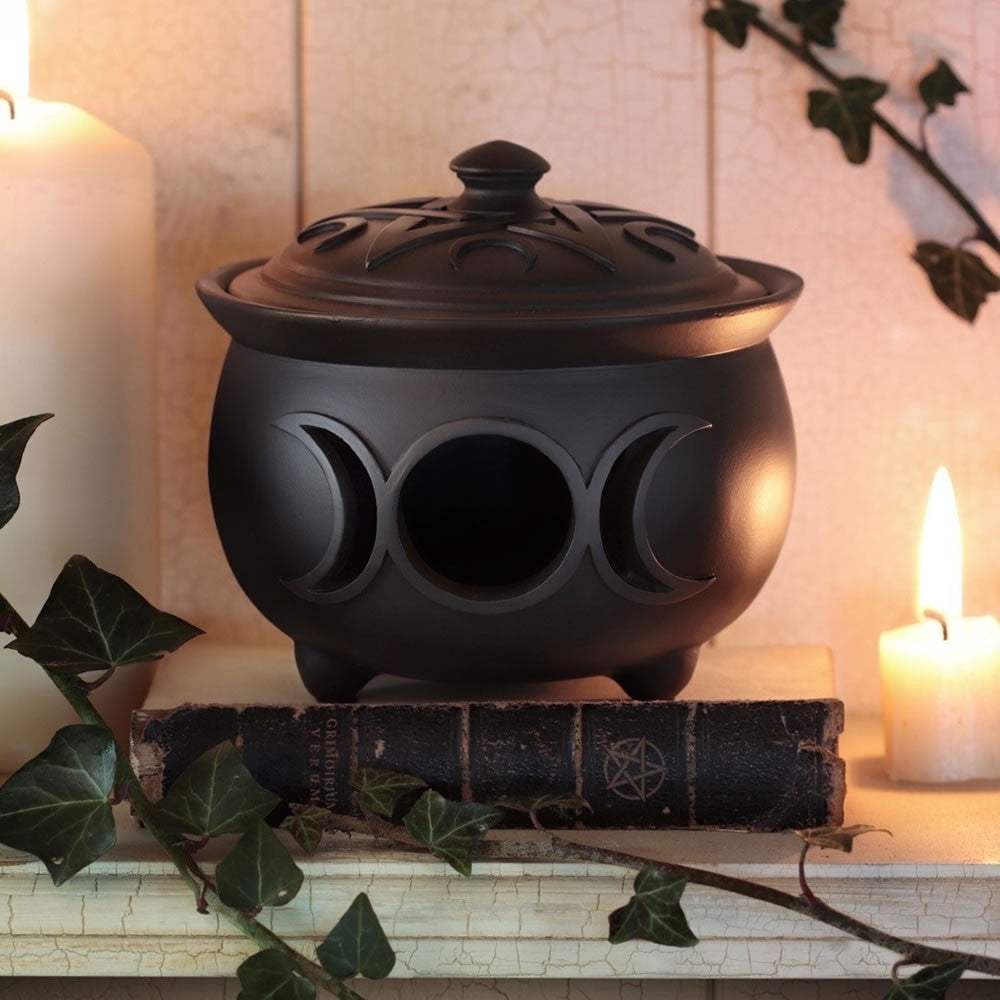 Triple Moon Cauldron Trinket & Jewelry Pot - Alchemy of England - Flyclothing LLC
