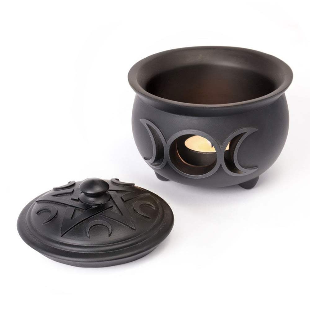 Triple Moon Cauldron Trinket & Jewelry Pot - Alchemy of England - Flyclothing LLC