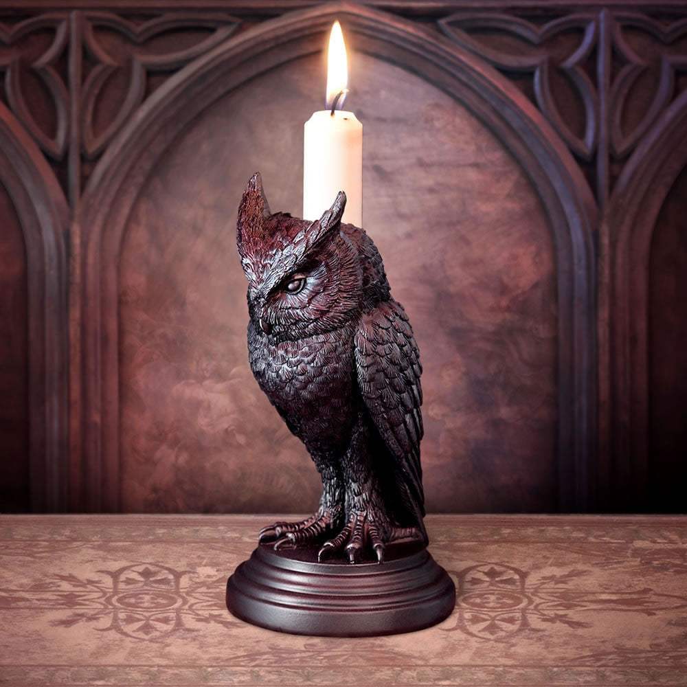 Owl of Astrontiel Candlestick Holder - Alchemy of England - Flyclothing LLC