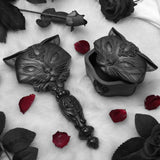 Sacred Cat Hand Mirror - Black - Alchemy of England - Flyclothing LLC