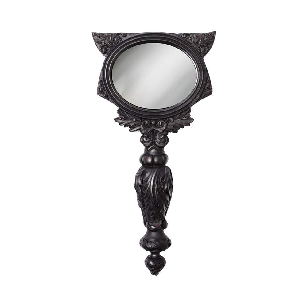 Sacred Cat Hand Mirror - Black - Alchemy of England - Flyclothing LLC