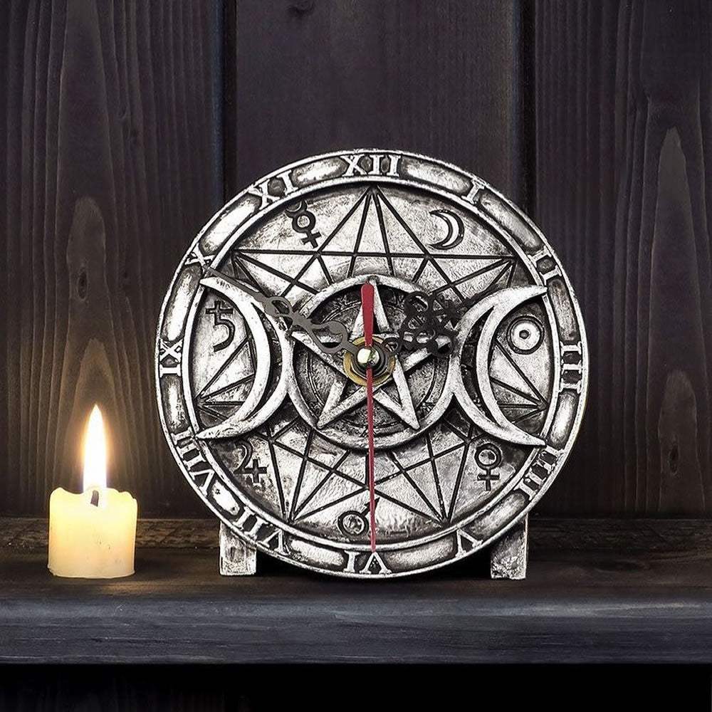 Wiccan Desk Clock - Alchemy of England - Flyclothing LLC