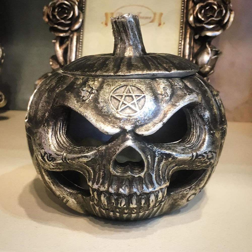 Pumpkin Skull Trinket & Jewelry Pot - Alchemy of England - Flyclothing LLC