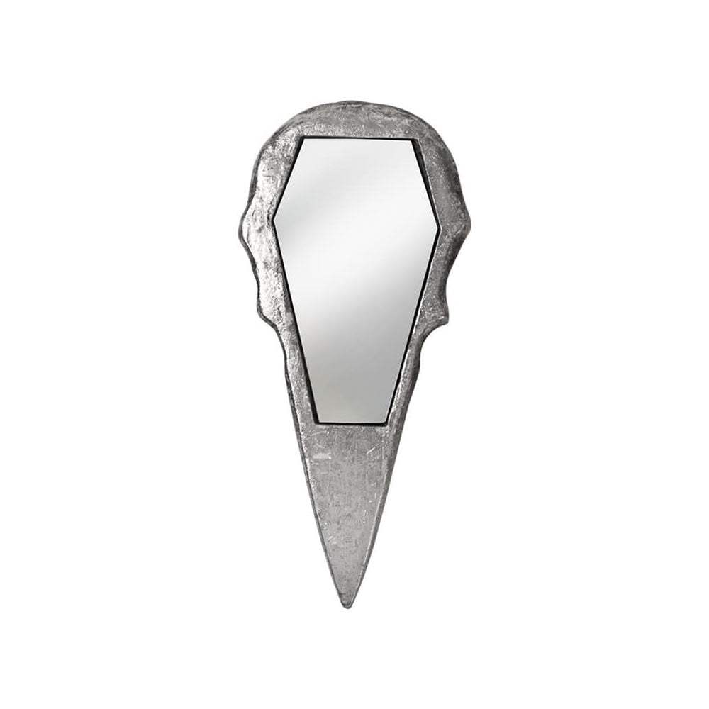 Raven Skull Hand Mirror - Antique Silver - Alchemy of England - Flyclothing LLC