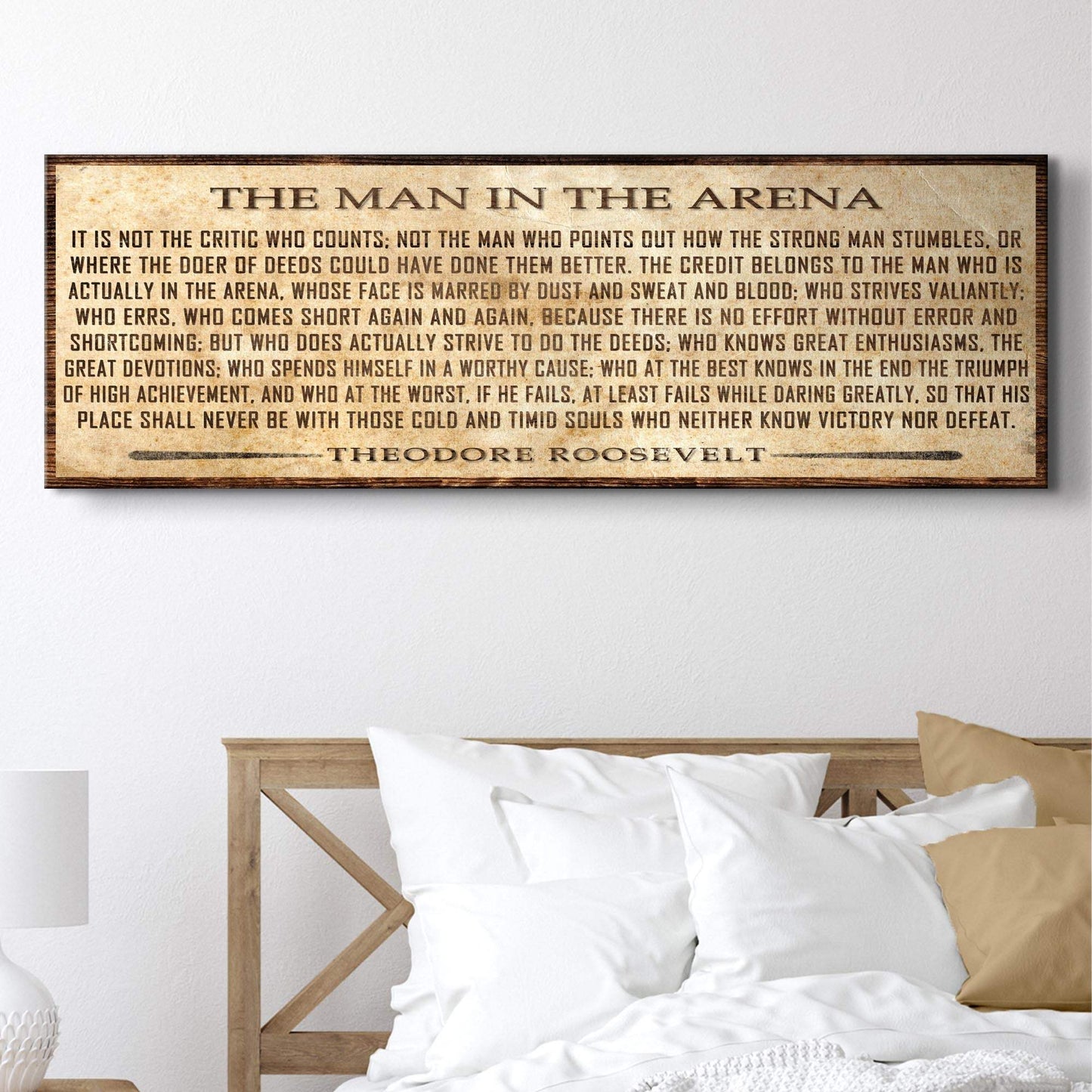 The Man In The Arena Sign V - Tailored Canvases - Flyclothing LLC