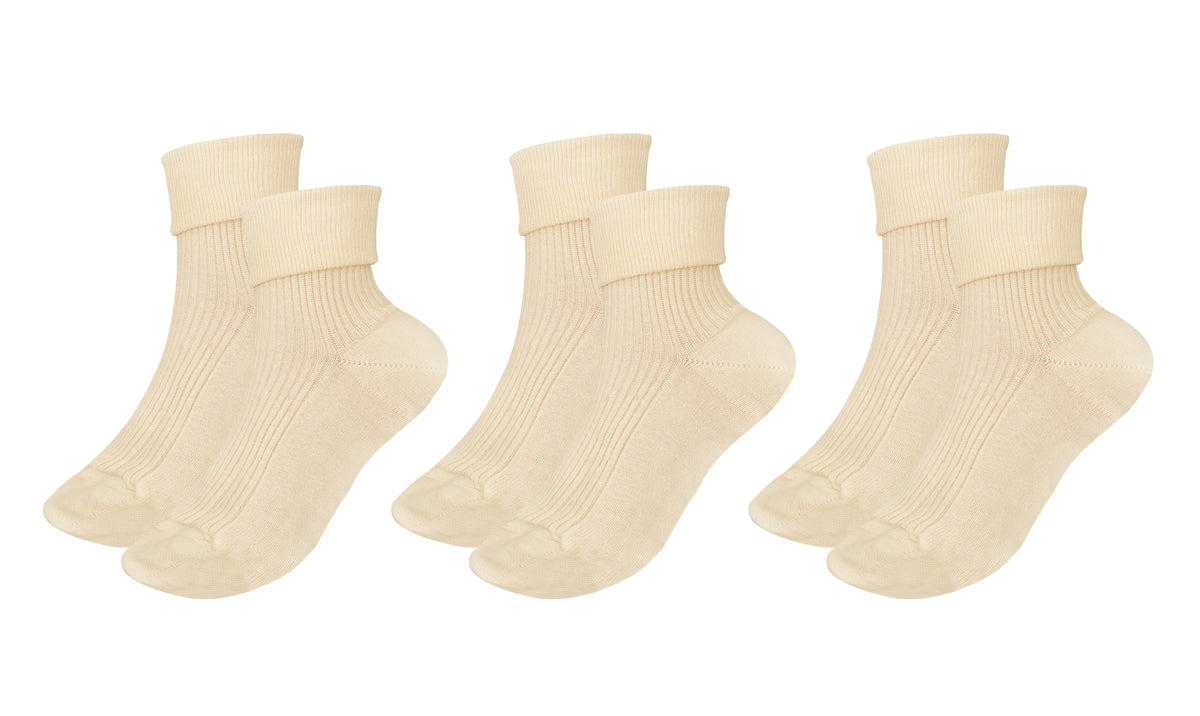 tittimitti® Women’s 100% Organic Combed Cotton Socks 3-Pack – Made in Italy - tittimitti - Flyclothing LLC
