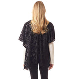 Velvet Burnout Shawl Poncho - Madeline Love - Flyclothing LLC