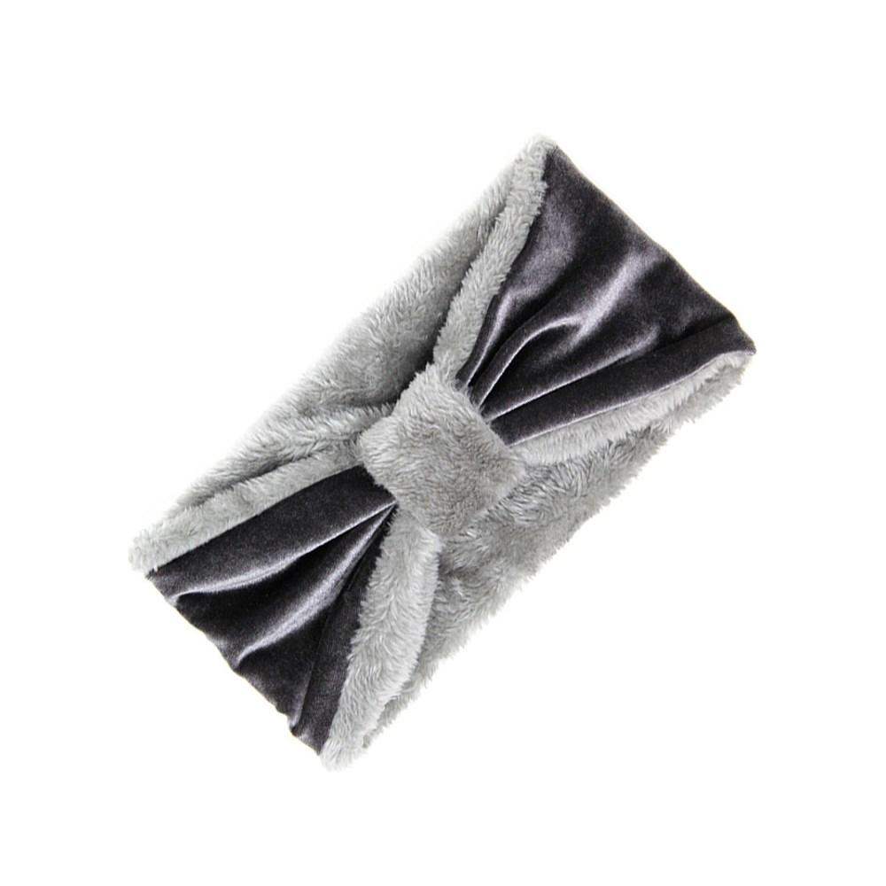Velvet Knotted Earmuff Faux Fur Earmuff Headband Ear Warmer - Madeline Love - Flyclothing LLC