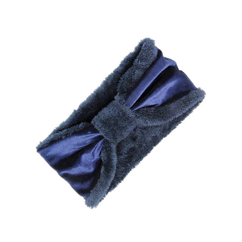 Velvet Knotted Earmuff Faux Fur Earmuff Headband Ear Warmer - Madeline Love - Flyclothing LLC