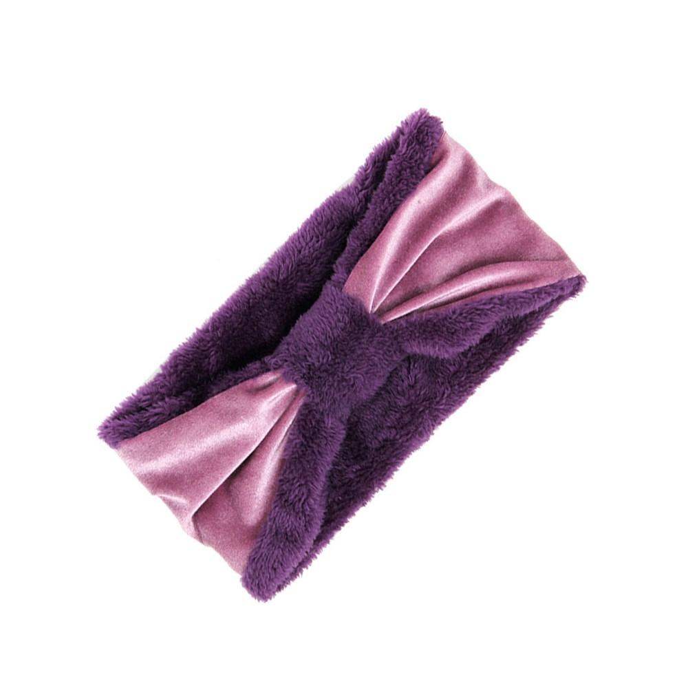 Velvet Knotted Earmuff Faux Fur Earmuff Headband Ear Warmer - Madeline Love - Flyclothing LLC