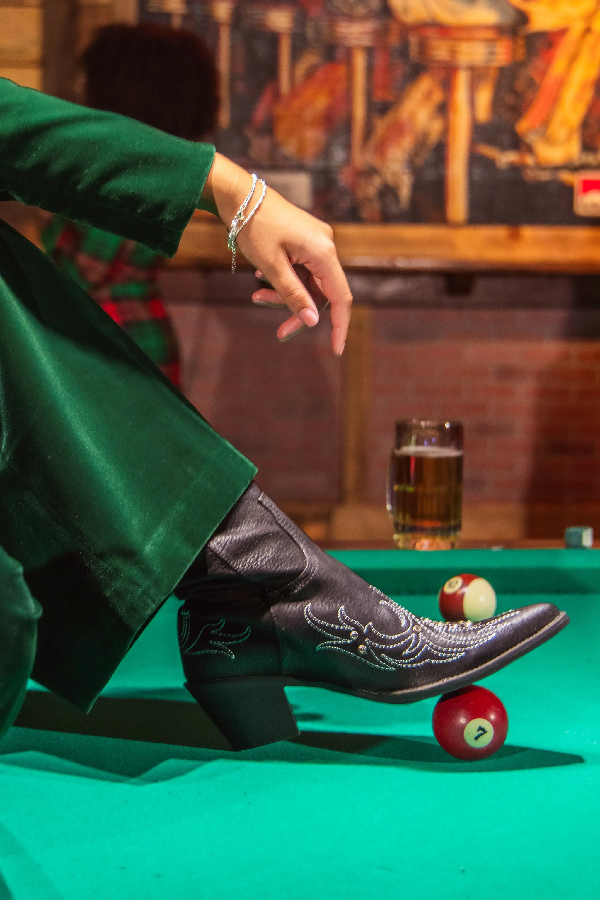 The Elegant Evergreen | Green Velvet Wide Leg Velvet Pants - Shinesty - Flyclothing LLC