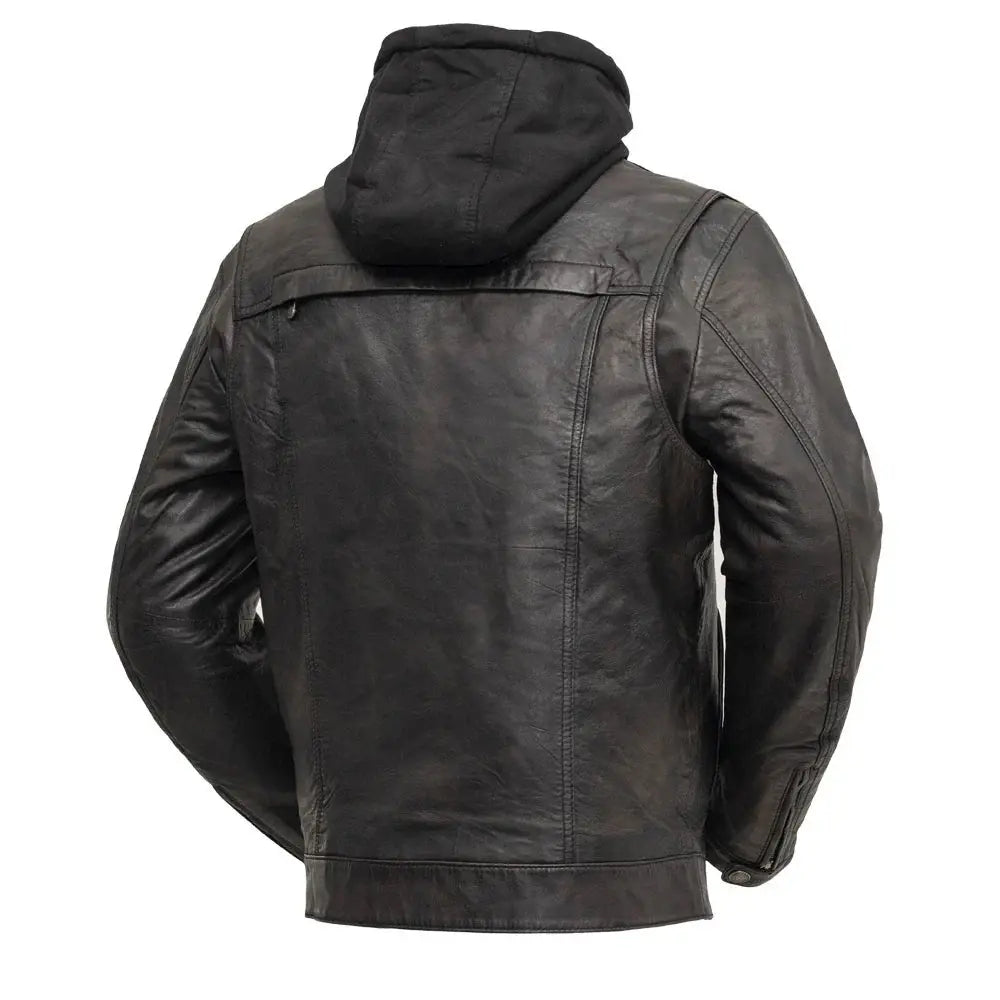 Vendetta Men's Motorcycle Leather Jacket - First Manufacturing Company - Flyclothing LLC
