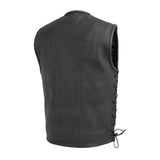 Venom Men's Motorcycle Leather Vest - First Manufacturing Company - Flyclothing LLC