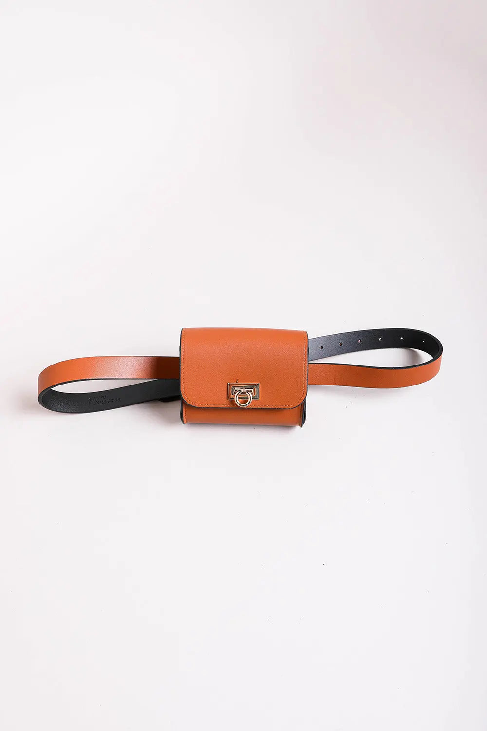Mini Faux Leather Belt Bag – Chic with Gold Link Chain - Boho Clothing and Accessories - Flyclothing LLC