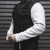 Vincent Men's Cafe Style Leather Jacket - First Manufacturing Company - Flyclothing LLC