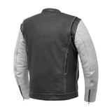Vincent Men's Cafe Style Leather Jacket - First Manufacturing Company - Flyclothing LLC