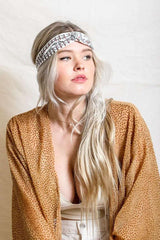 Vine Print Twist Headband - Boho Clothing and Accessories - Flyclothing LLC