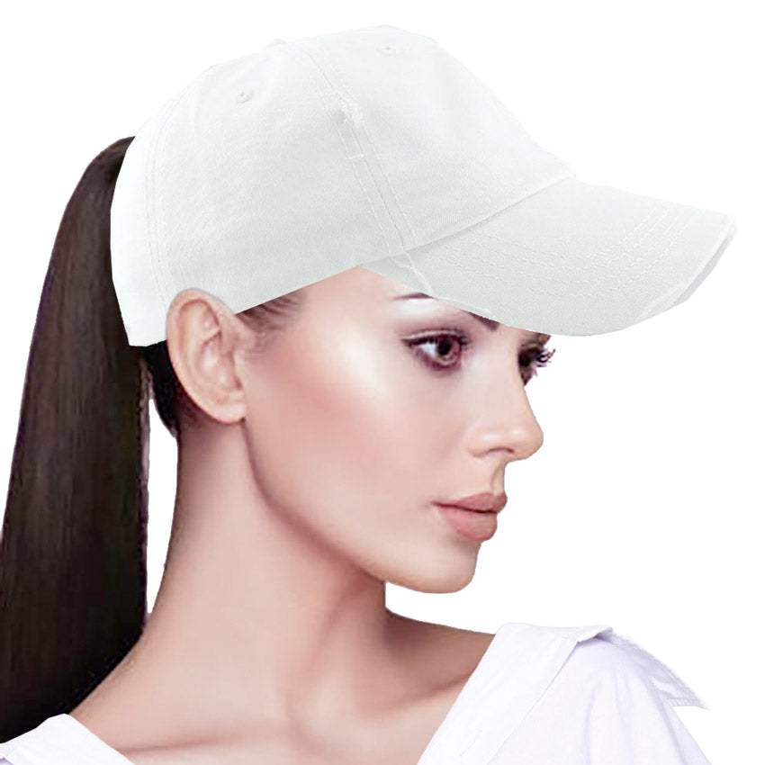 Vintage Distressed Ponytail Baseball Cap - Madeline Love - Flyclothing LLC