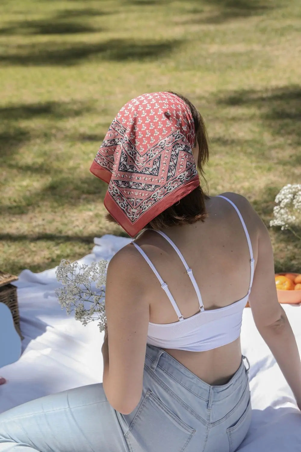 Vintage Vine Bandana - Boho Clothing and Accessories - Flyclothing LLC
