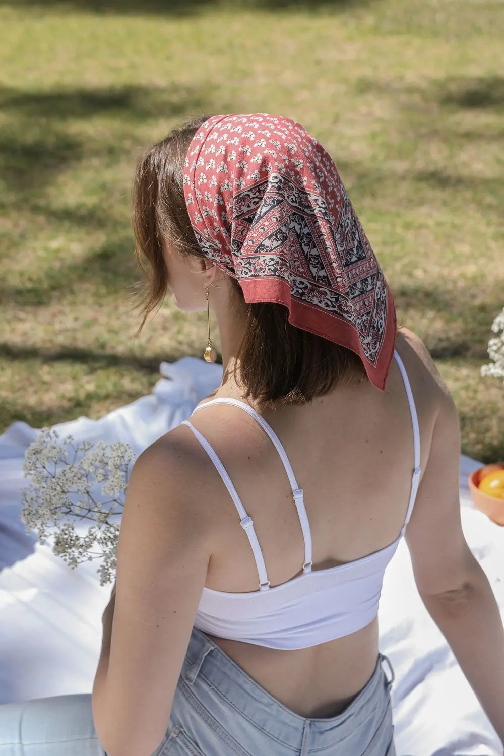 Vintage Vine Bandana - Boho Clothing and Accessories - Flyclothing LLC