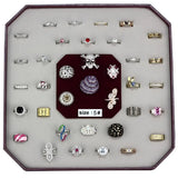 VK-001-SIZE5 - Assorted Brass Ring with Assorted in Assorted - Alamode - Flyclothing LLC