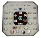 VK-003-SIZE8 - Assorted Brass Ring with Assorted in Assorted - Alamode - Flyclothing LLC