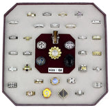 VK-009-SIZE6 - Assorted Brass Ring with Assorted in Assorted - Alamode - Flyclothing LLC