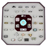 VK-010-SIZE6 - Assorted Brass Ring with Assorted in Assorted - Alamode - Flyclothing LLC