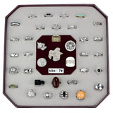 VK-017-SIZE7 - Assorted Brass Ring with Assorted in Assorted - Alamode - Flyclothing LLC