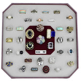 VK-024-SIZE8 - Assorted Brass Ring with Assorted in Assorted - Alamode - Flyclothing LLC