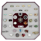VK-025-SIZE8 - Assorted Brass Ring with Assorted in Assorted - Alamode - Flyclothing LLC