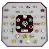 VK-026-SIZE7 - Assorted Brass Ring with Assorted in Assorted - Alamode - Flyclothing LLC
