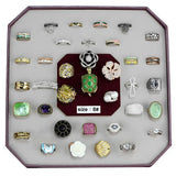 VK-028-SIZE8 - Assorted Brass Ring with Assorted in Assorted - Alamode - Flyclothing LLC