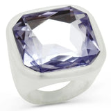 VL013 - Resin Ring with Synthetic Acrylic in Light Amethyst - Alamode - Flyclothing LLC